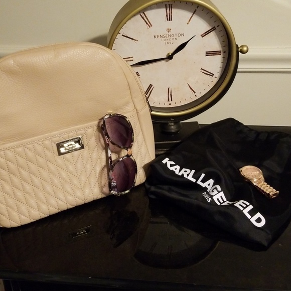 Karl Lagerfeld Leather Paris Backpack NWOT 11"x5"x12" ♣️❤HOST PICK!! ❤5/1/19 - Picture 4 of 14